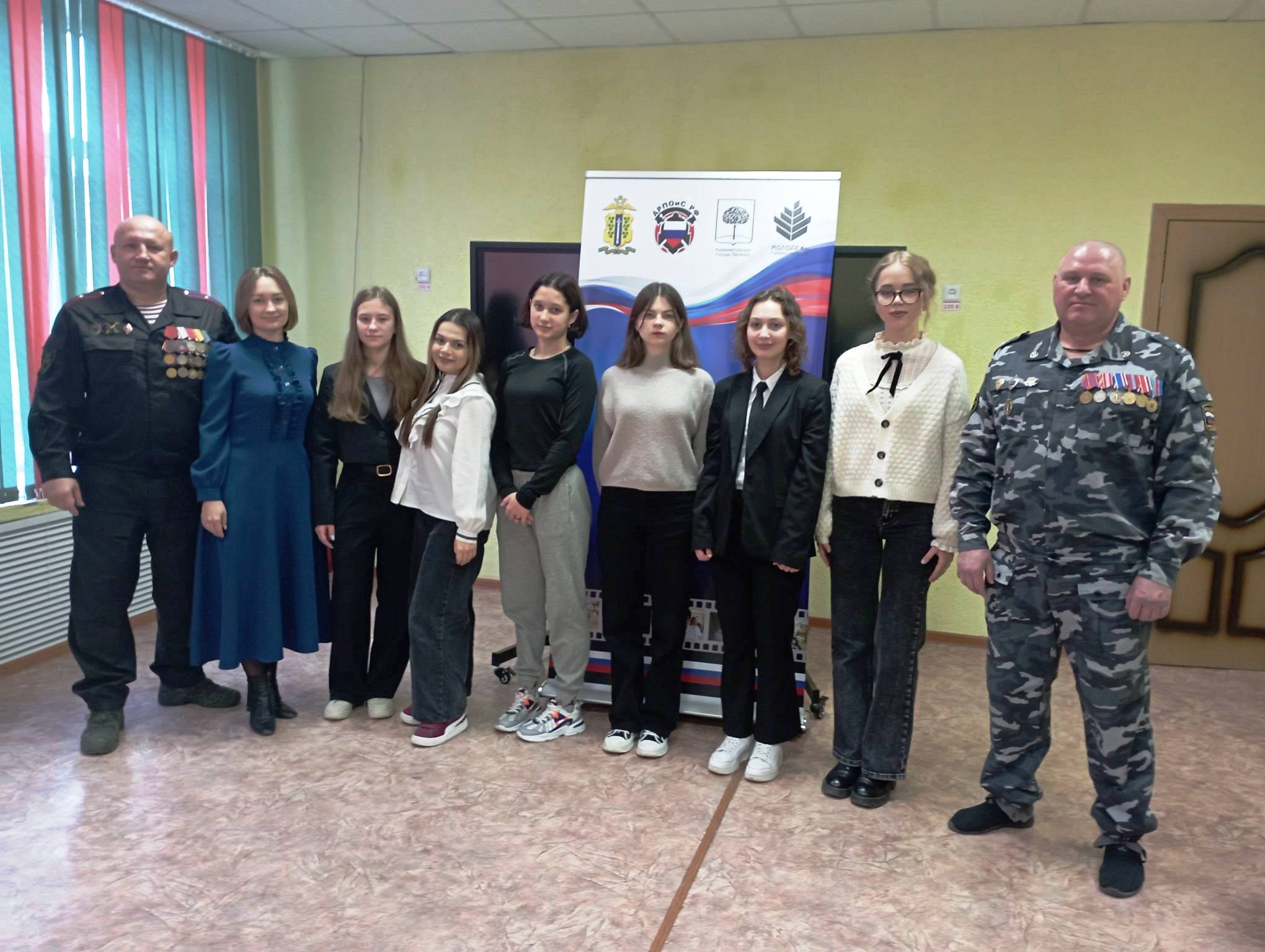 Встреча учащихся 8-11 классов с участниками боевых действий.